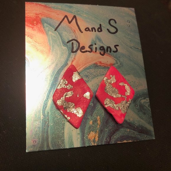 Polymer clay earrings - Picture 1 of 2